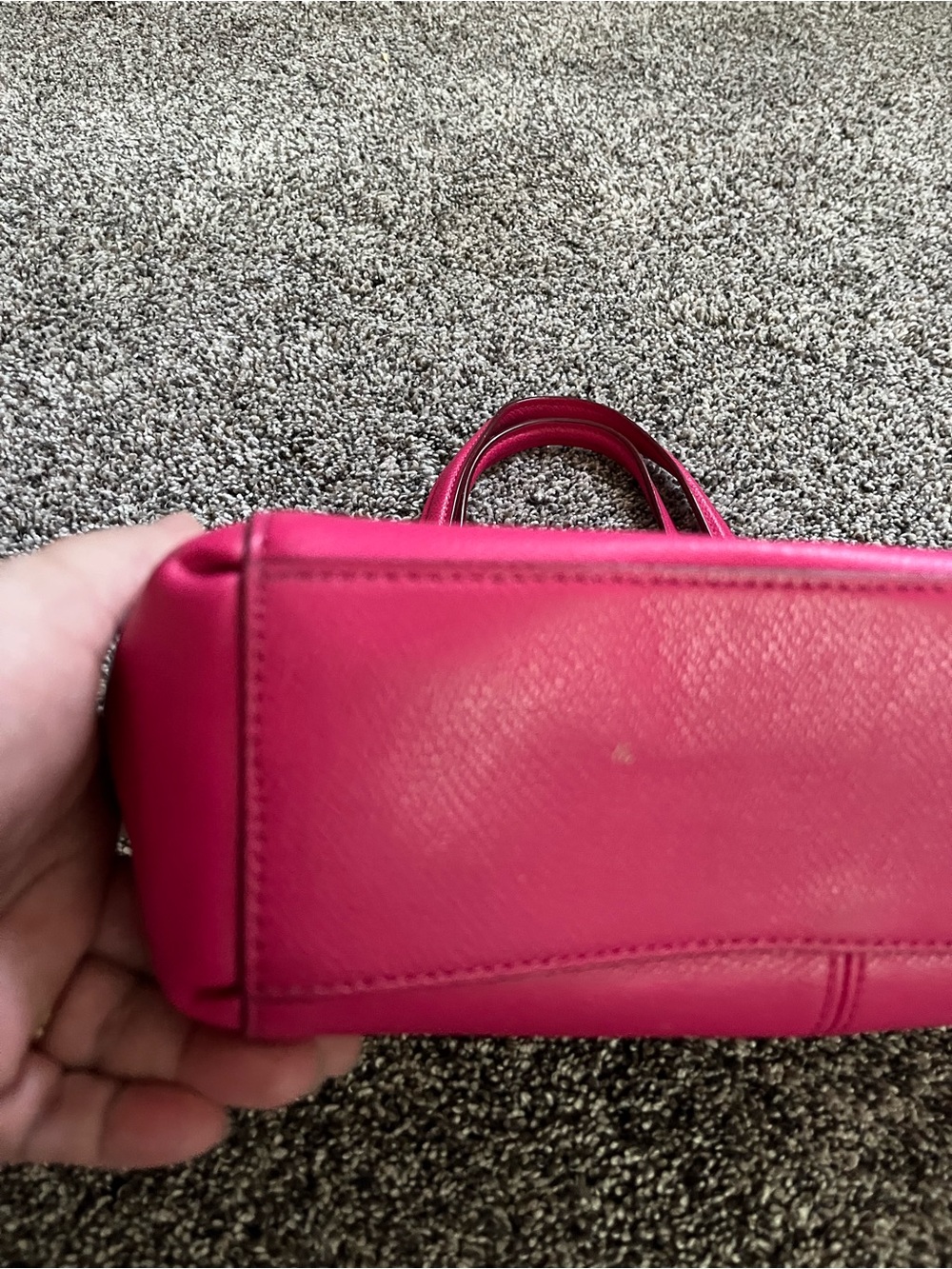 Coach Christie Mini Carryall Hot Pink Coach Crossbody Satchel - Picture 4 of 16
